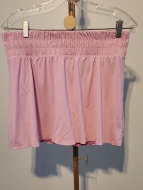 SPANX Pink Smocked Waist SKORT